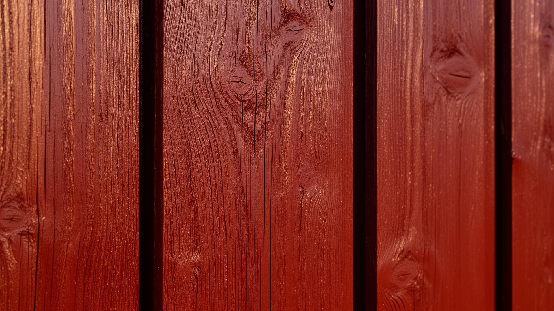 Linoljemålning på villafasad