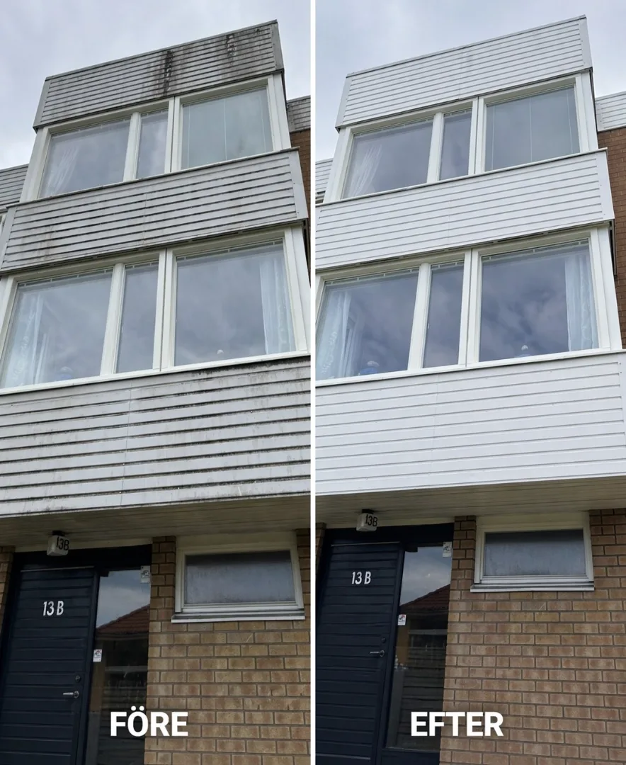 Efter – Sedan 1994 har vi tvättat närmare 1000 fasader för villa och fastighetsägare.