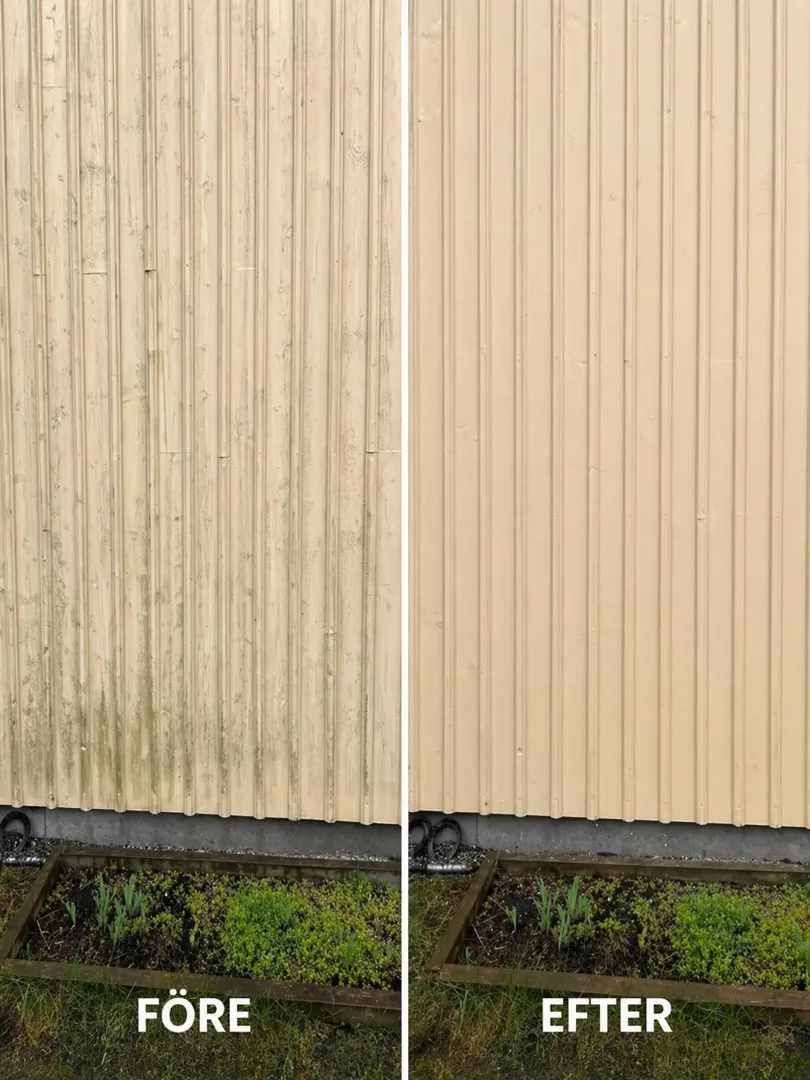 Efter – Sedan 1994 har vi tvättat närmare 1000 fasader för villa och fastighetsägare.